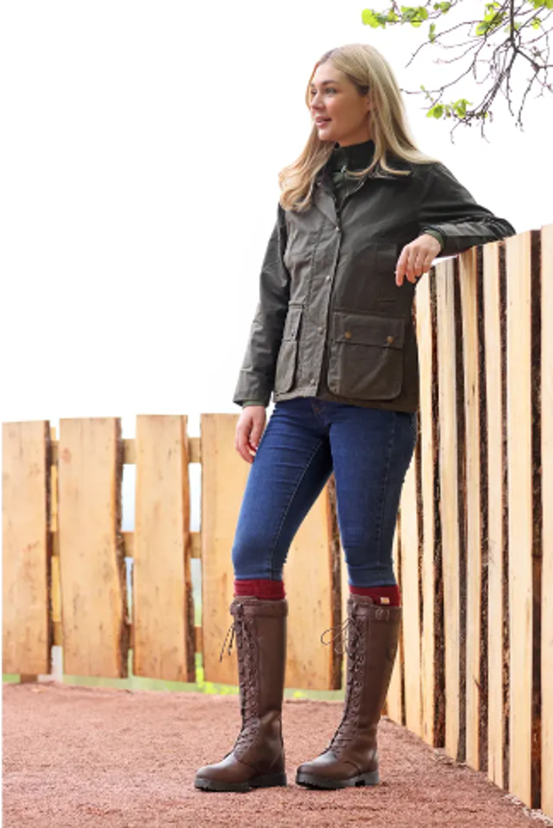 Moretta Teramo Lace Boot in Dark Brown-5